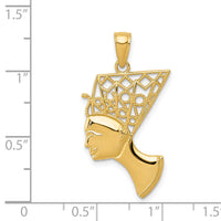 14k Nefertiti Profile Pendant-K5398