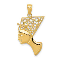 14k Nefertiti Profile Pendant-K5398