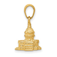 14k 3D Washington D.C. Capital Building Pendant-K5400