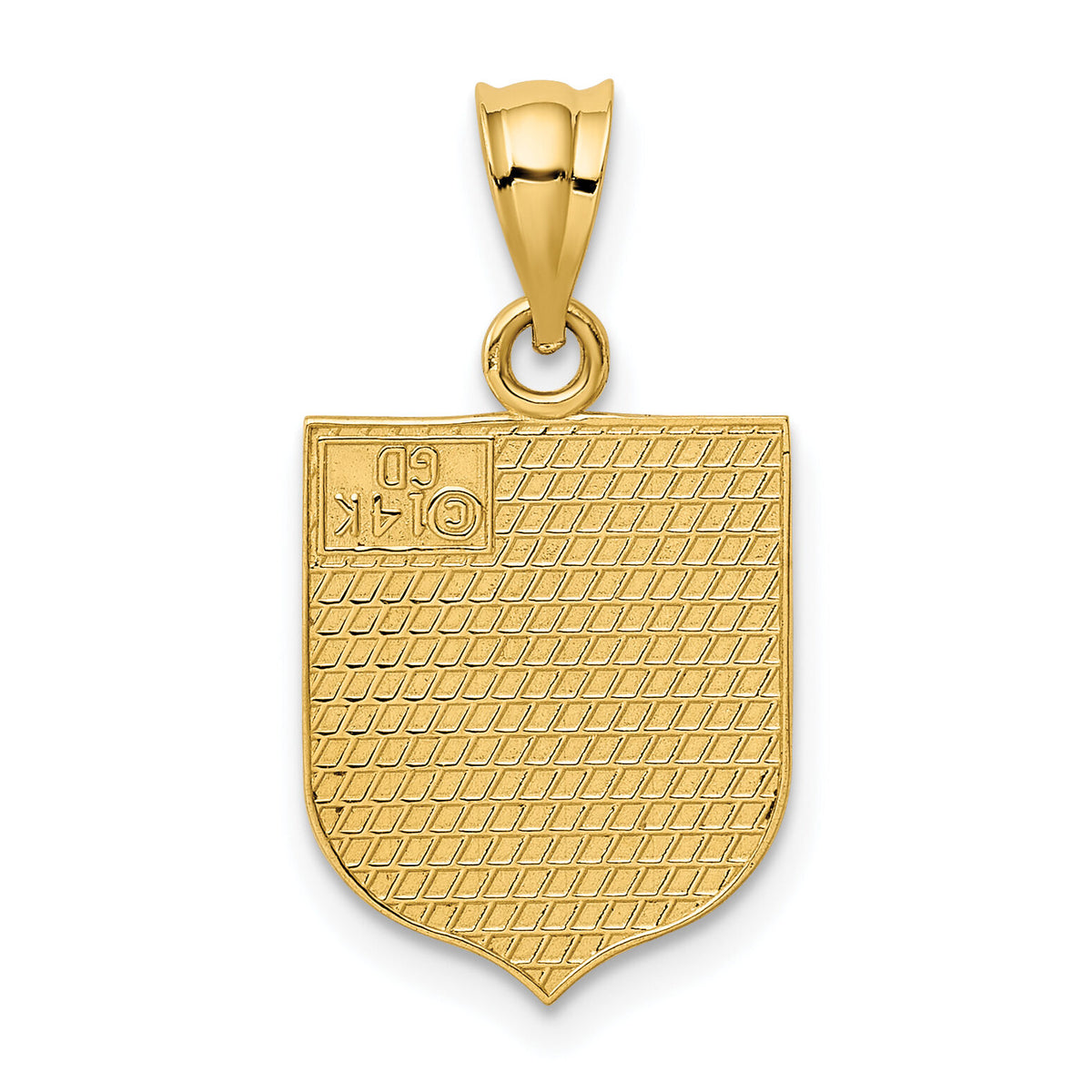 14k USA Flag Enameled Pendant-K5402