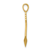 14K Polished 3D Arrow Pendant-K5404