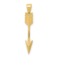 14K Polished 3D Arrow Pendant-K5404