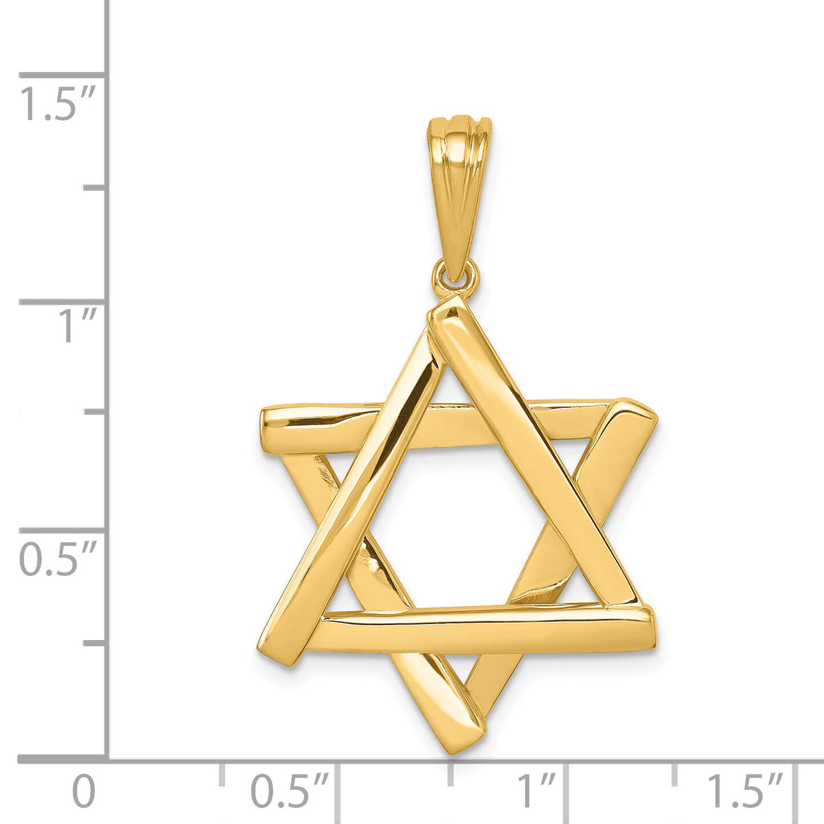 14K Star of David Pendant-K542