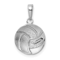 14K White Gold Polished Volleyball Pendant-K5433W
