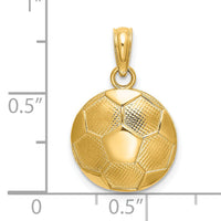 14k Soccer Ball Charm-K5434