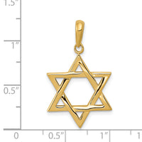 14K Star of David Pendant-K544