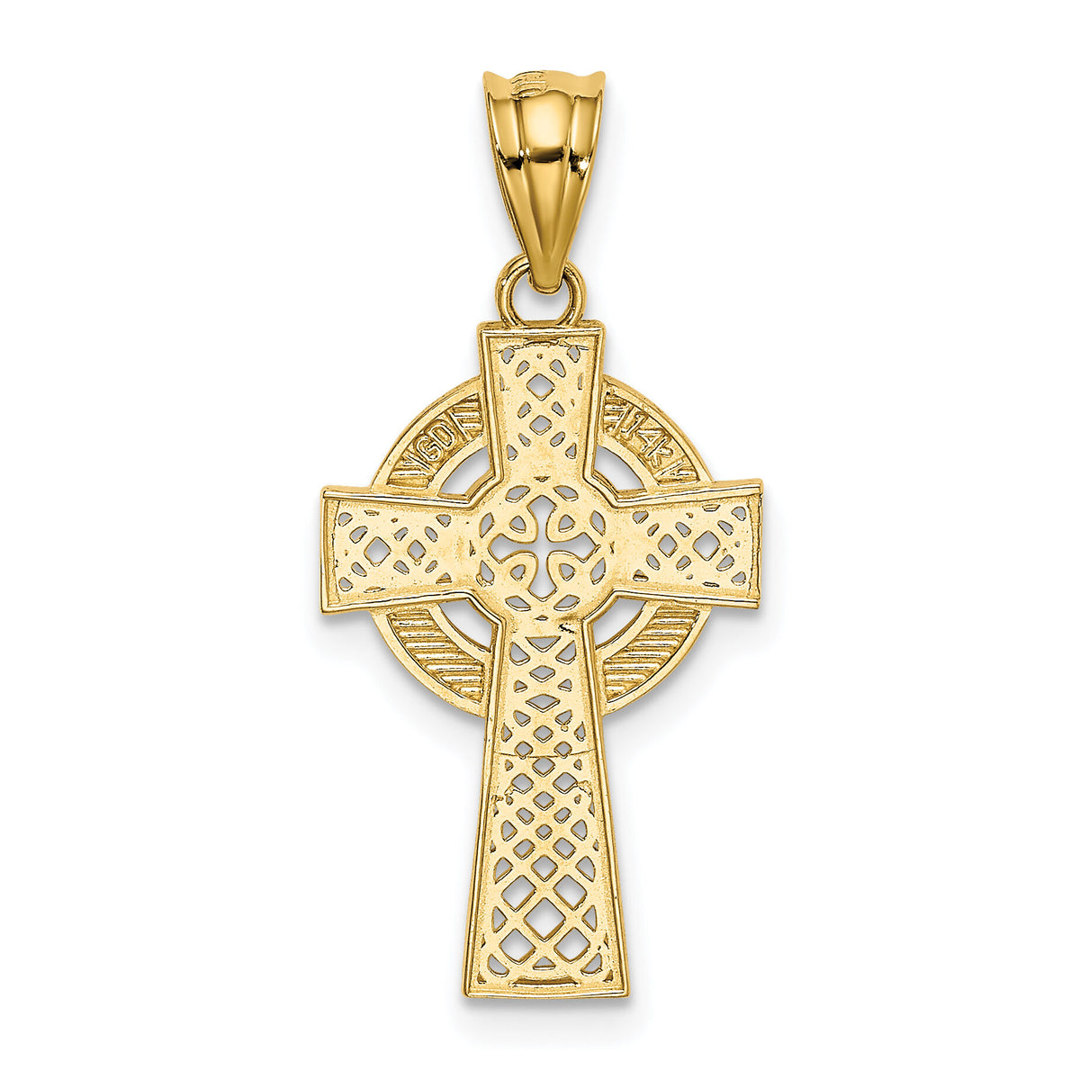 14k Celtic Cross Pendant-K5514