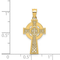 14k Celtic Cross Pendant-K5514