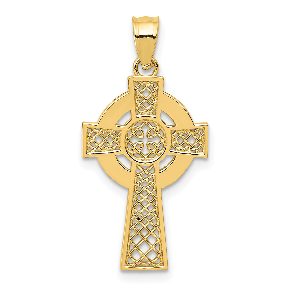 14k Celtic Cross Pendant-K5514