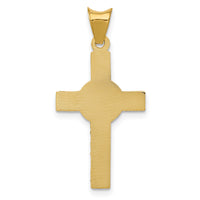 14K w/Rhodium Iona Crucifix Cross Pendant-K5545