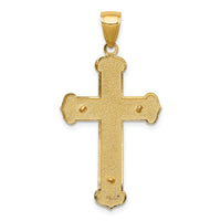 14K Polished Crucifix Pendant-K5565