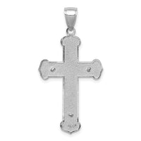 14K White Gold Polished Crucifix Pendant-K5565W