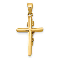 14K Polished Crucifix Cross Pendant-K5566