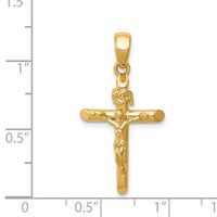 14K Polished Crucifix Cross Pendant-K5566