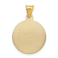 14K w/Rose and White Rhodium D/C Sagrado Corazon Pendant-K5600