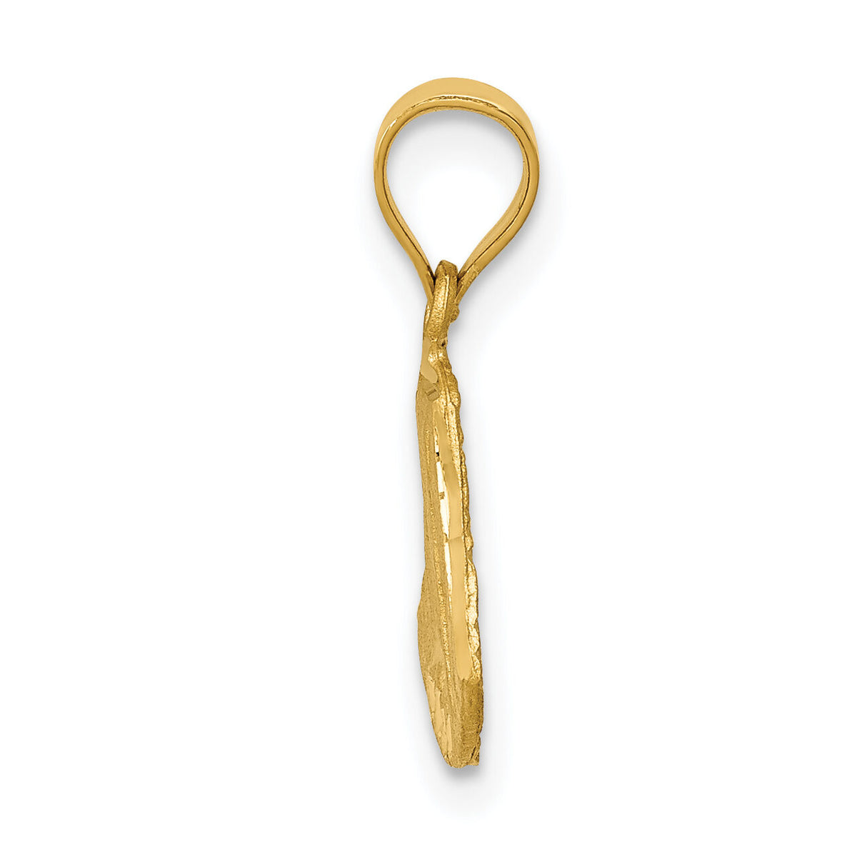 14K Satin D/C Mary Pendant-K5652