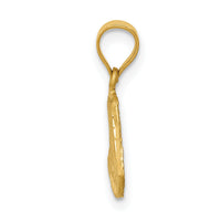 14K Satin D/C Mary Pendant-K5652