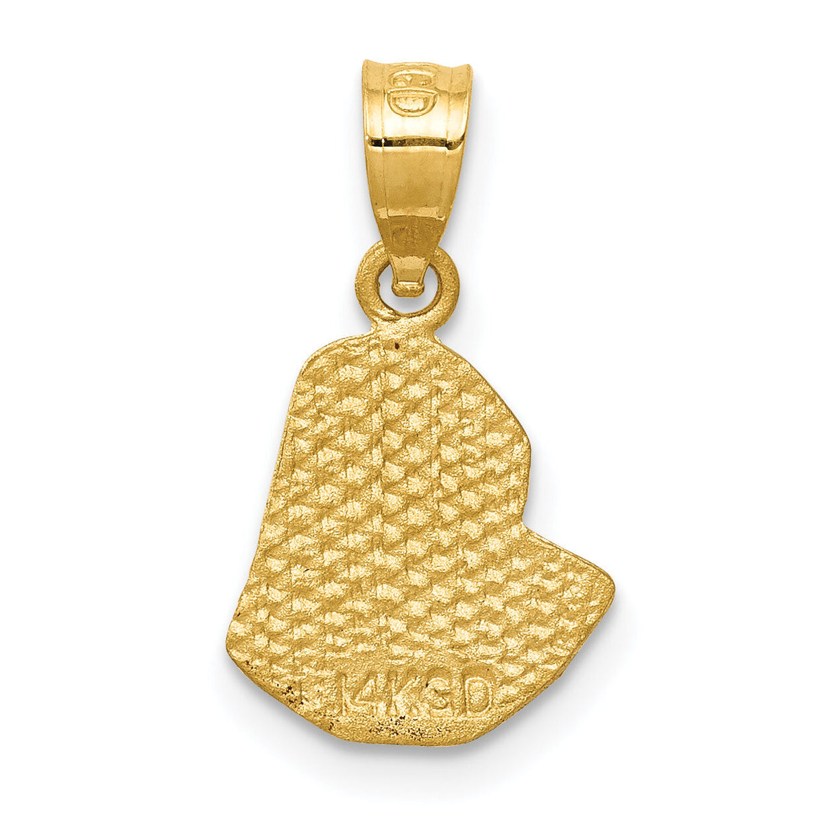 14K Satin D/C Mary Pendant-K5652