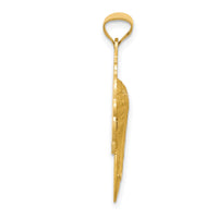 14k Satin and Polished Mary Pendant-K5655