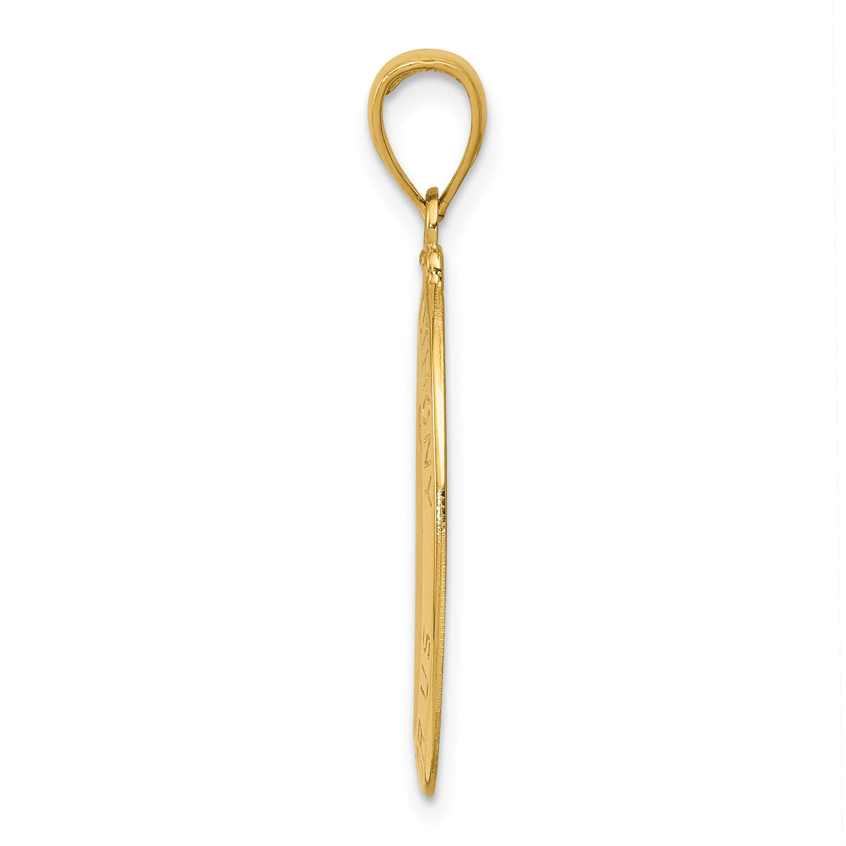 14k Saint Anthony Oval Medal Solid Pendant-K5656