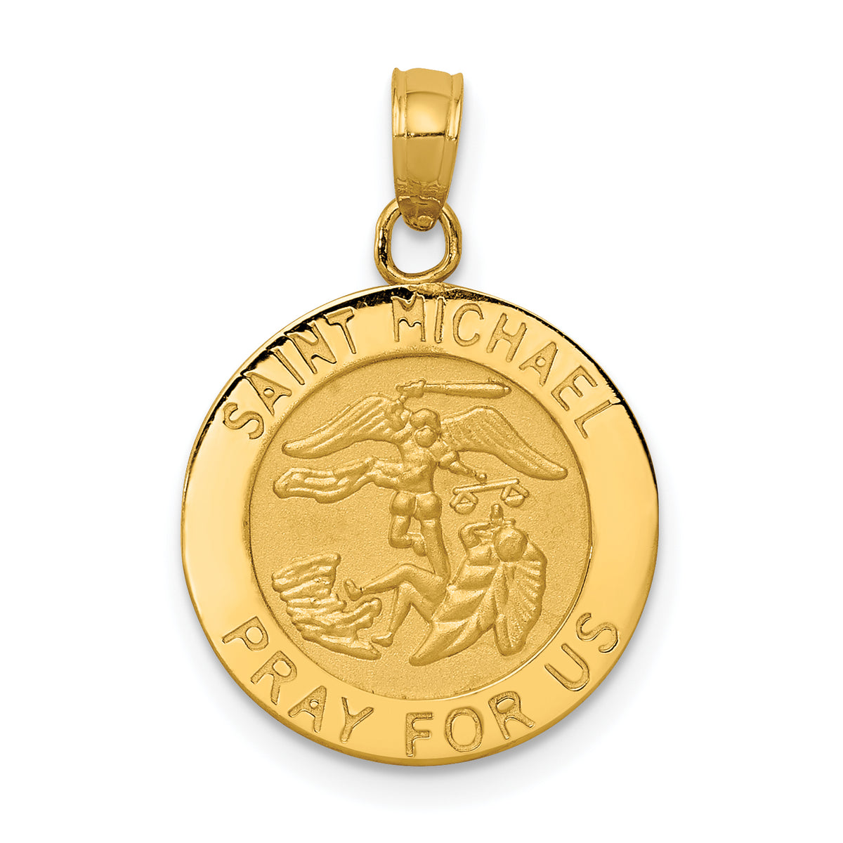 14k Saint Michael Medal Pendant-K5666
