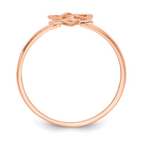 14k Rose Gold Polished Star of David Ring-K5732