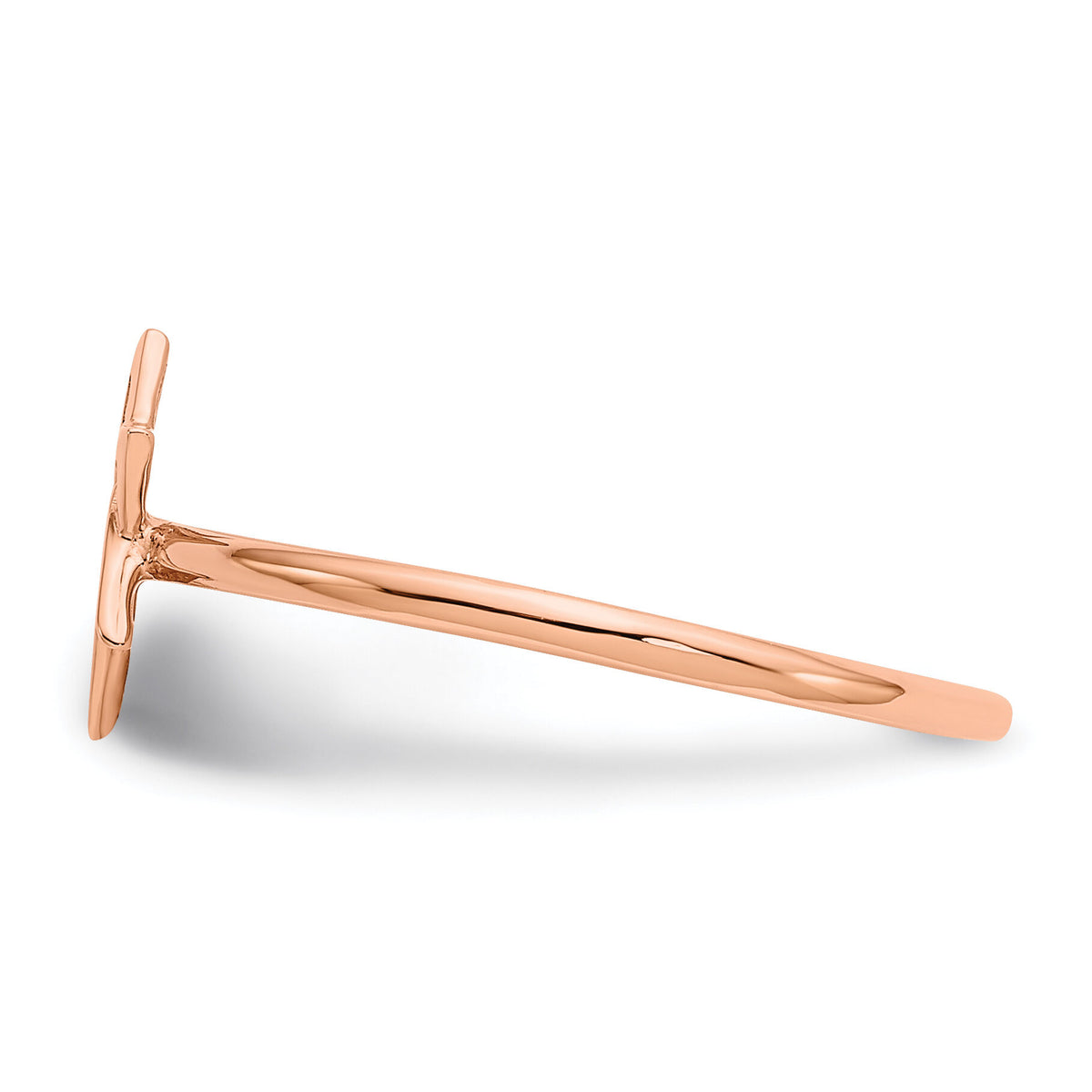 14k Rose Gold Polished Star of David Ring-K5732