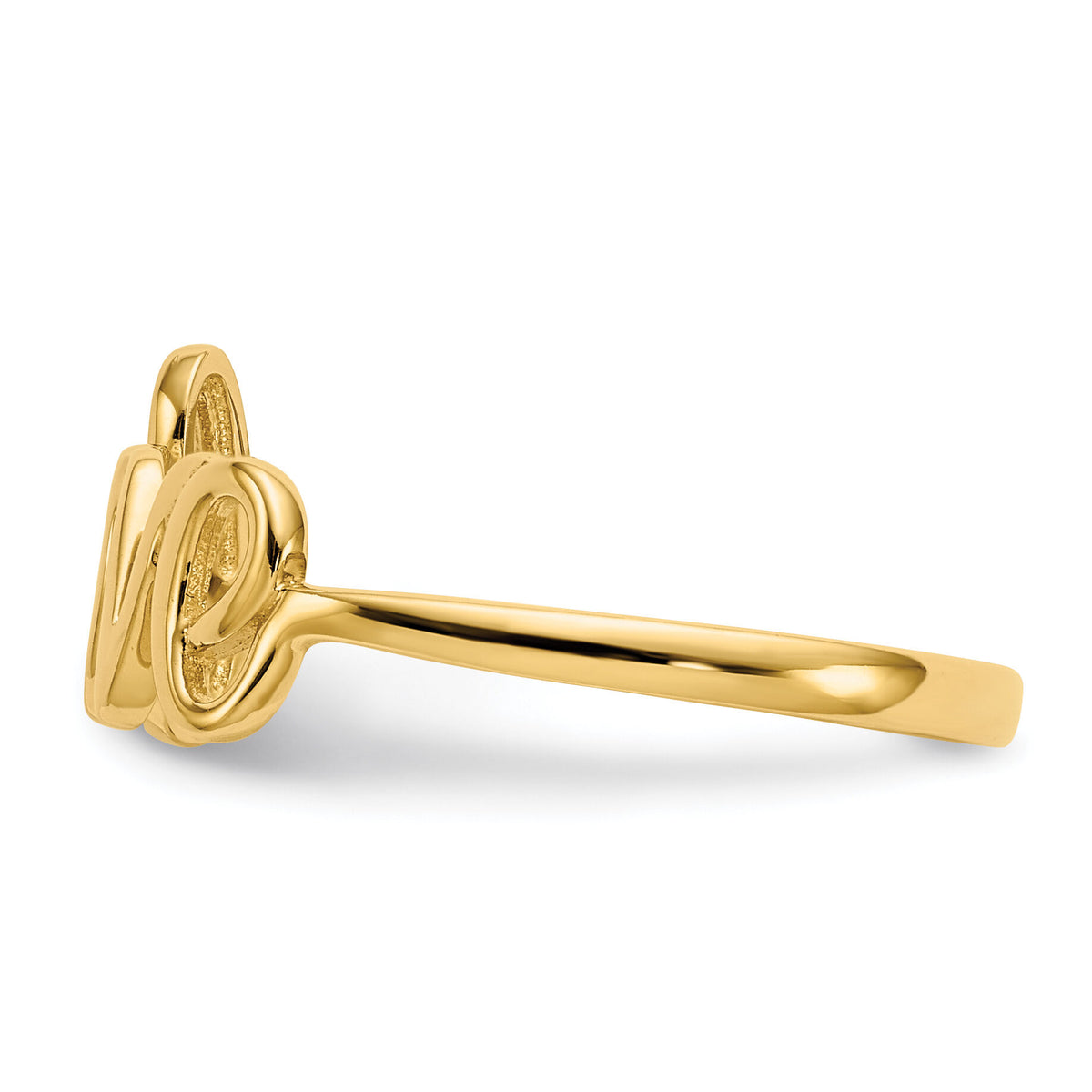 14k Polished Love Ring-K5742