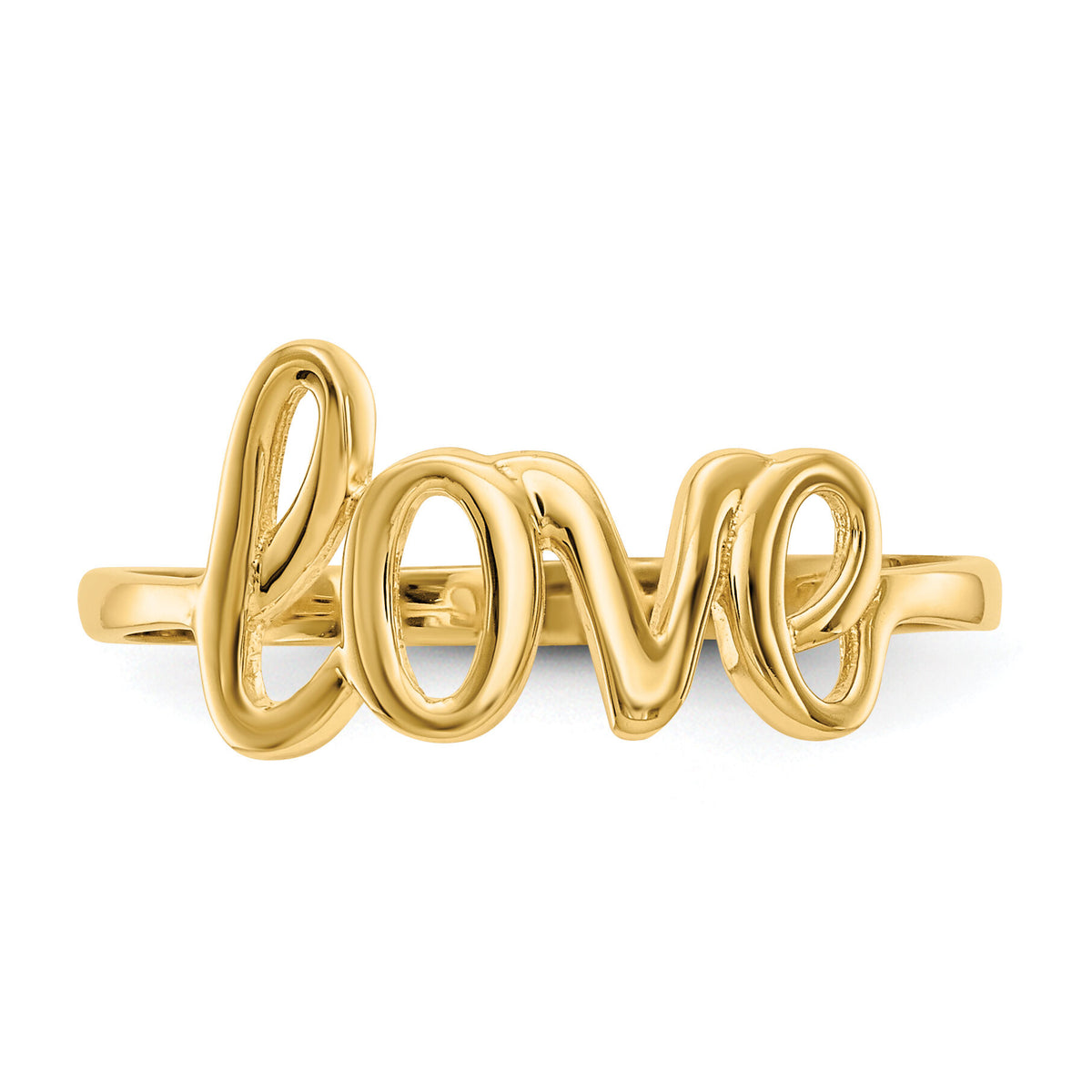 14k Polished Love Ring-K5742