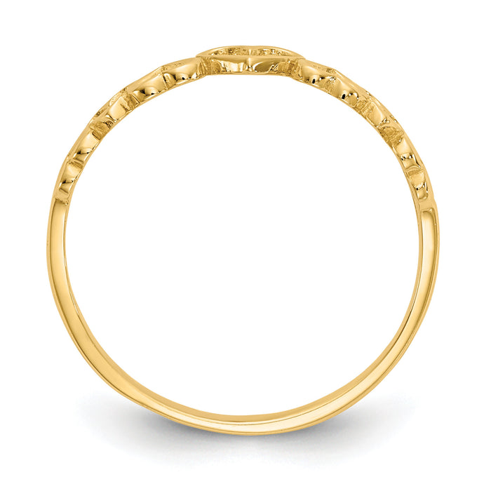 14k Hearts Ring-K5748
