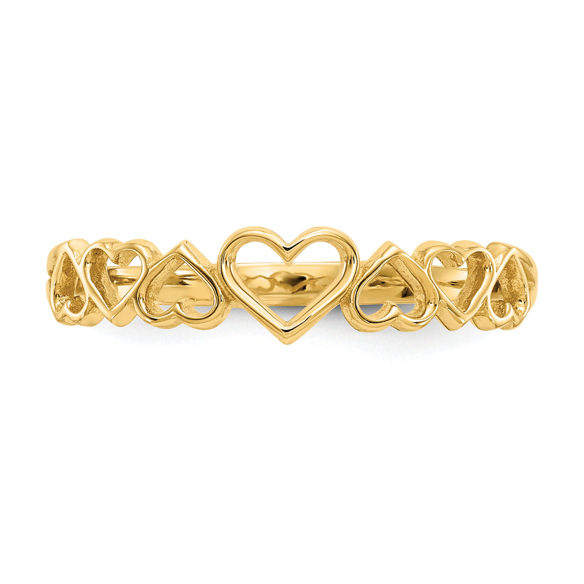 14k Hearts Ring-K5748