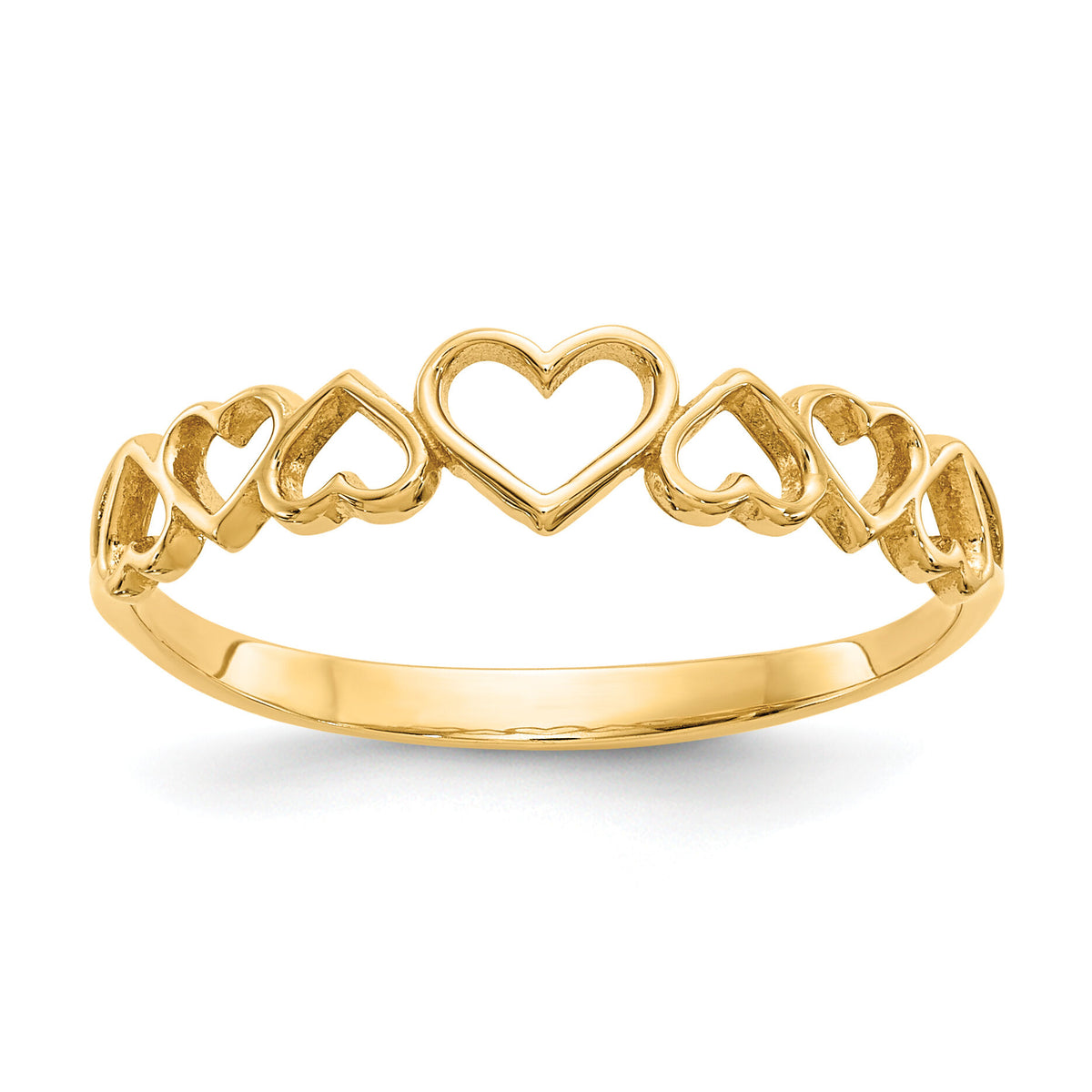 14k Hearts Ring-K5748