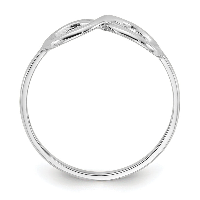 14K White Gold Polished Infinity Ring-K5750W