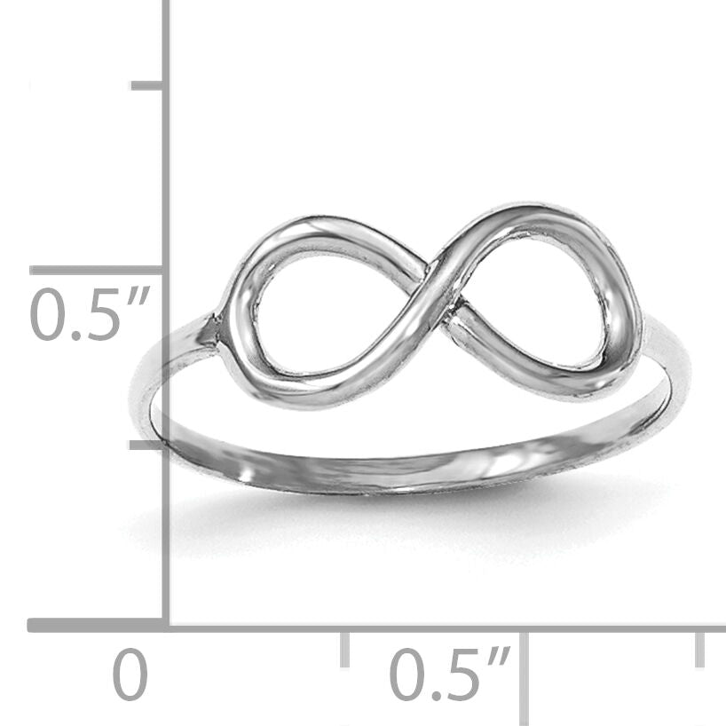 14K White Gold Polished Infinity Ring-K5750W
