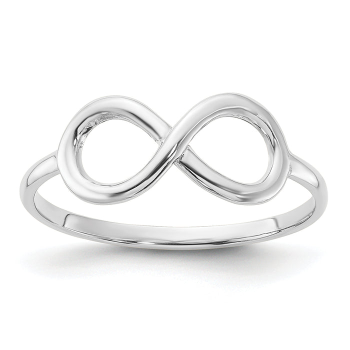 14K White Gold Polished Infinity Ring-K5750W