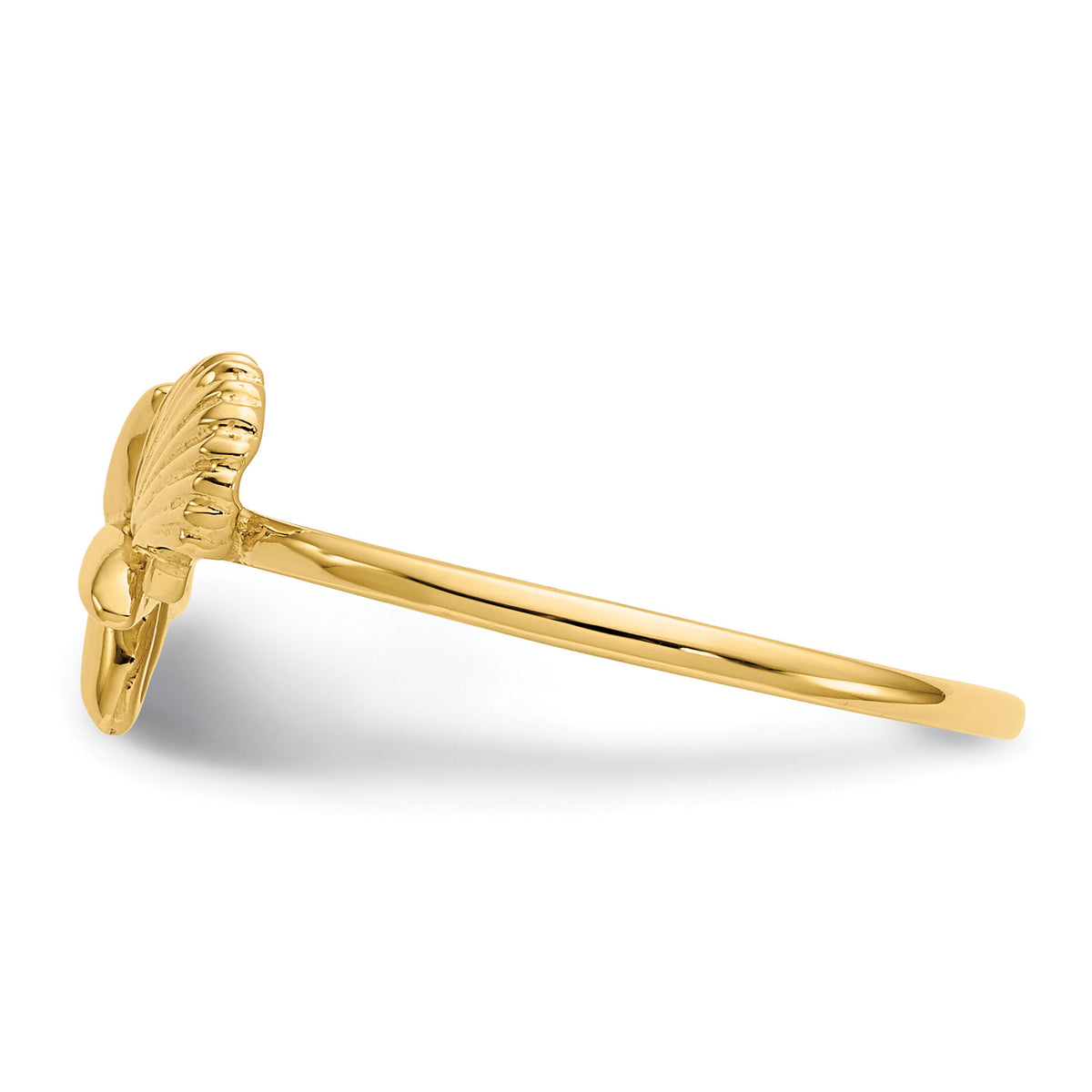 14k Polished Shell & Starfish Ring-K5759