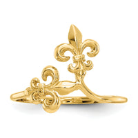 14k Polished Fleur De Lis Ring-K5768
