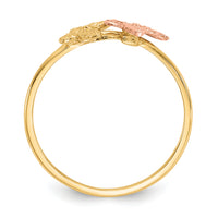 14k Two-Tone Polished Butterfly Ring-K5770