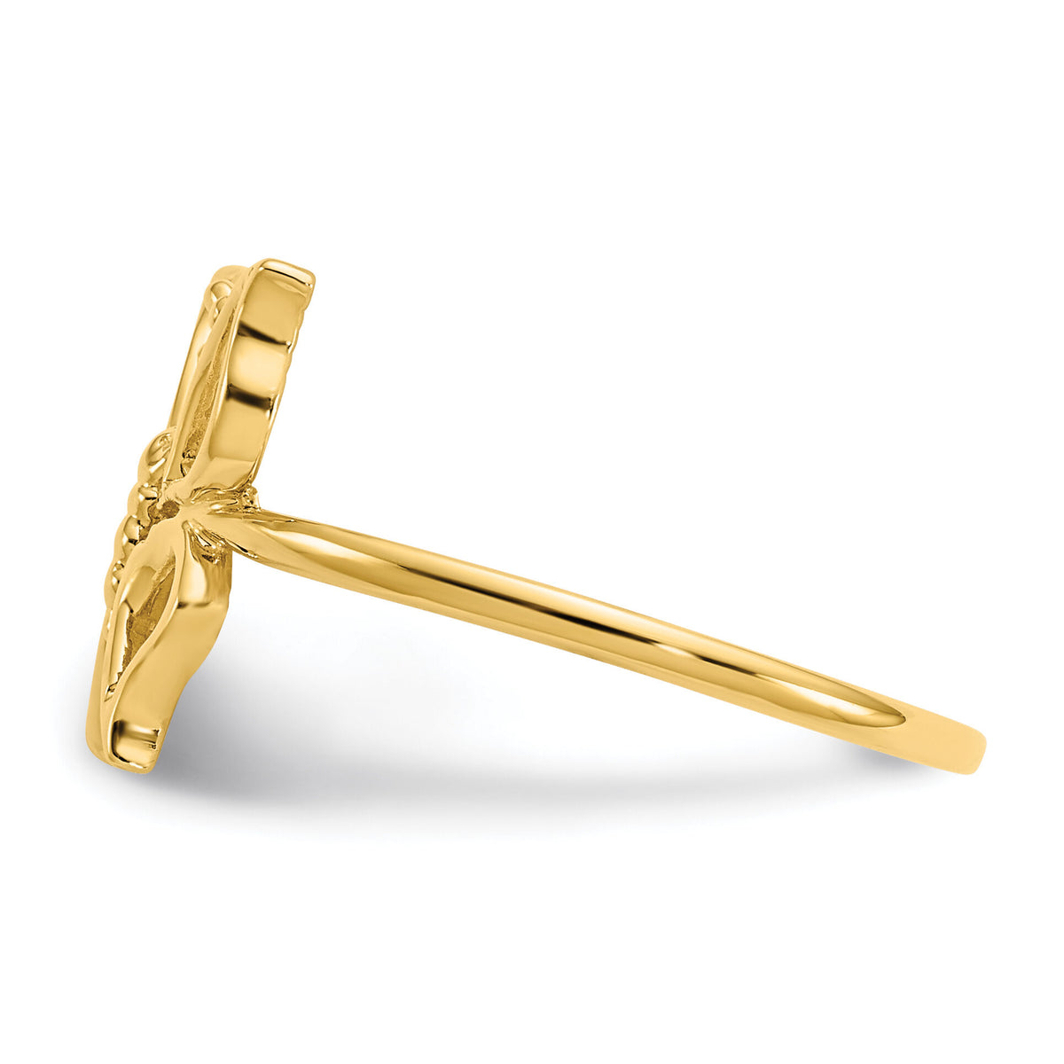14k Polished Butterfly Ring-K5773