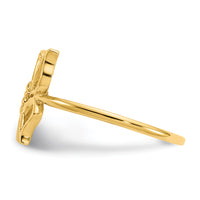 14k Polished Butterfly Ring-K5773