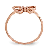 14k Rose Gold Polished Butterfly Ring-K5774