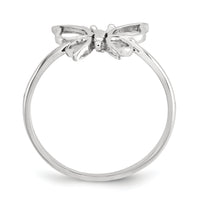 14k White Gold Polished Butterfly Ring-K5775