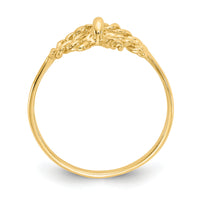 14k Polished Bow Ring-K5776