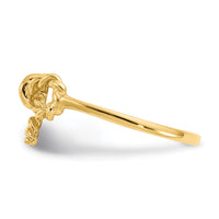 14k Polished Bow Ring-K5776
