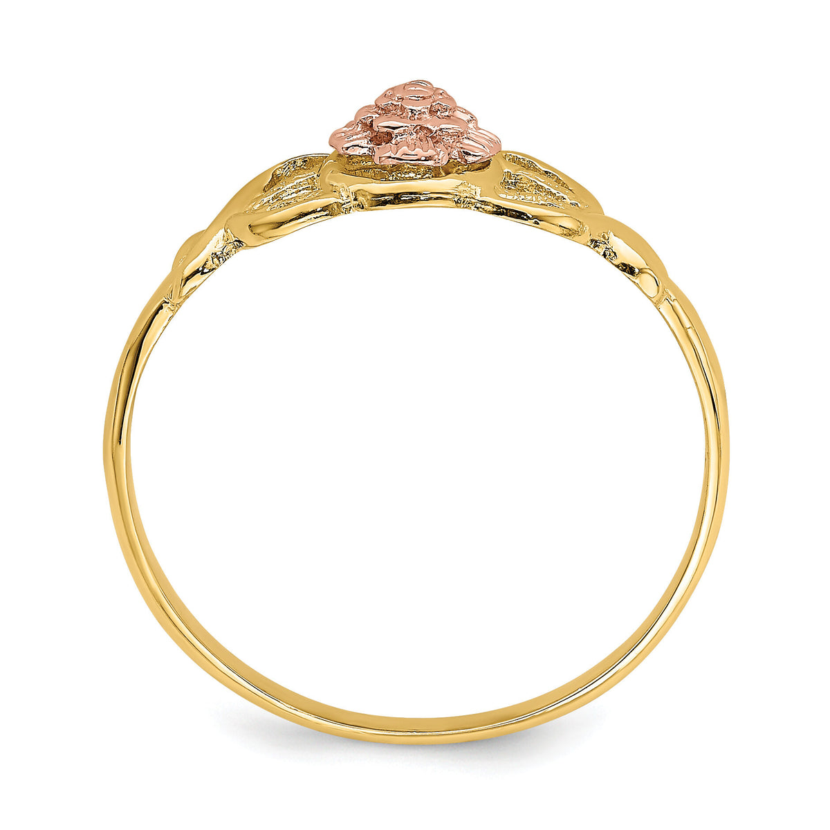14K Two-Tone Polished Ring-K5778