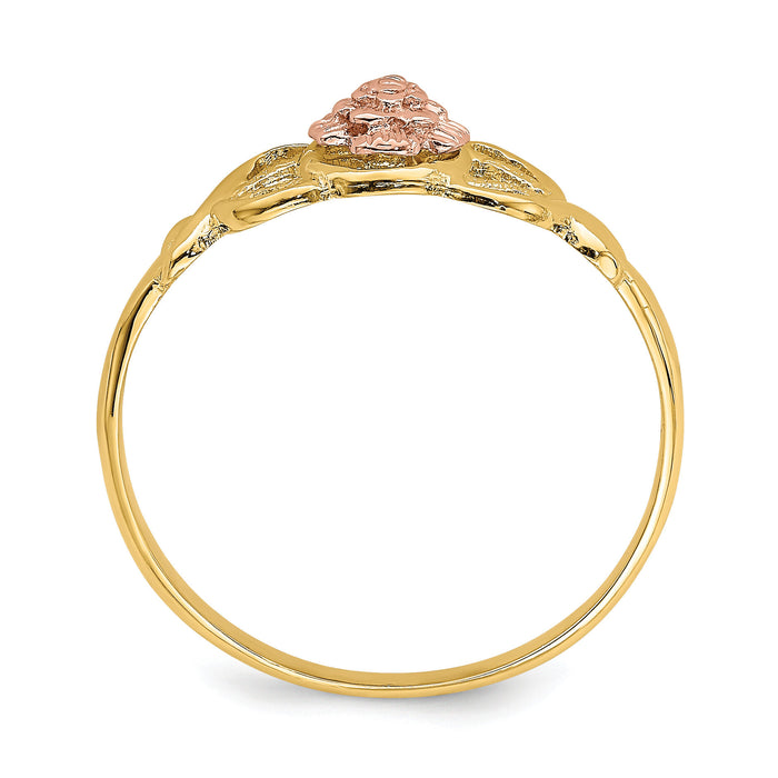14K Two-Tone Polished Ring-K5778