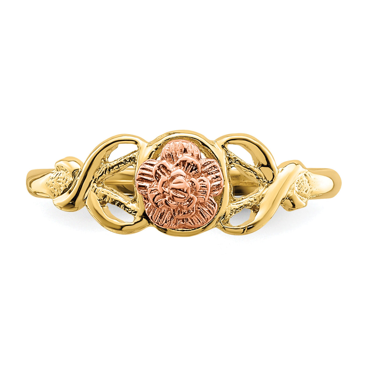 14K Two-Tone Polished Ring-K5778