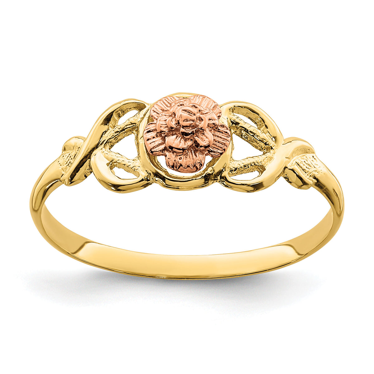 14K Two-Tone Polished Ring-K5778