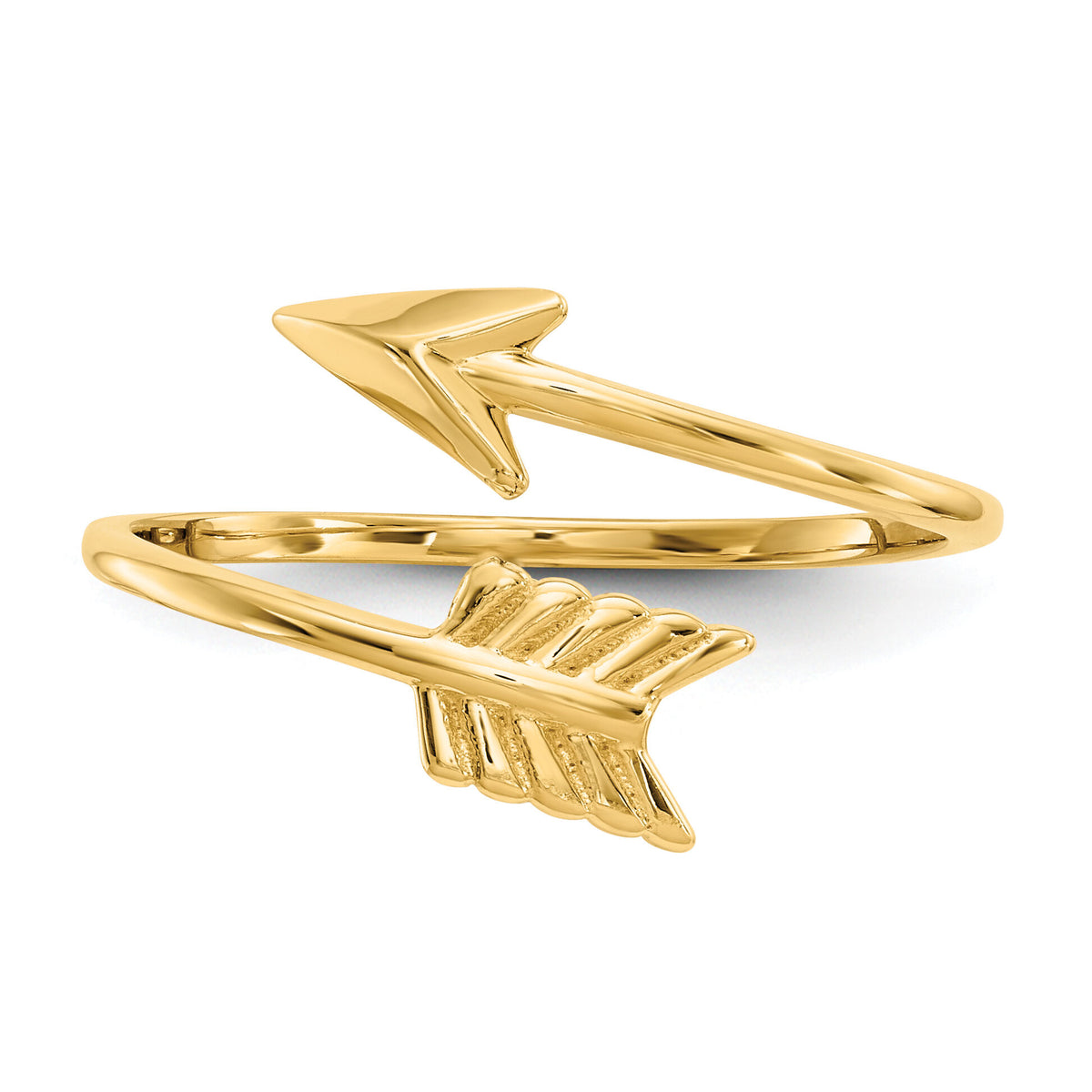 14K Polished Arrow Ring-K5779