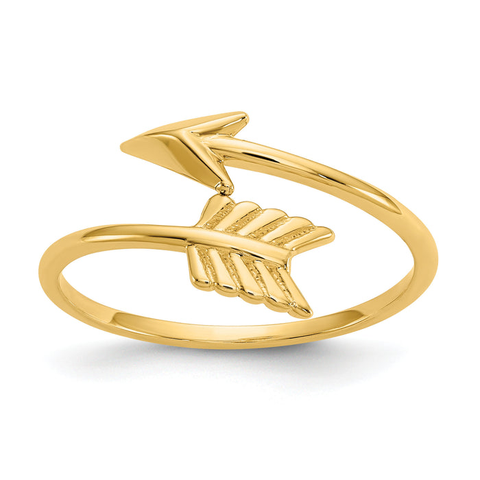 14K Polished Arrow Ring-K5779